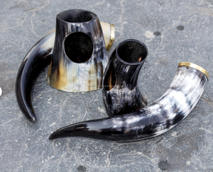 Unique Design Unique Style Viking <b>Drinking</b> <b>Horn</b> Natural Cow <b>Horn</b> from India - Product Image 4