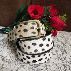 เข็มขัดหนังสัตว์ขนสัตว์เข็มขัดหนังแท้ปรับได้ทันสมัยเข็มขัดคุณภาพสูง - Product Image 4