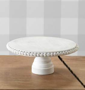 Base para Pastel de Madera de Mango de Alta Gama con Acabado Pulido Liso para Celebraciones de Aniversario y Servicio de Catering - Product Image 1