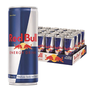 Boissons énergisantes Red Bull en gros, formule originale, 24 canettes de 250 ml avec 400 mg de taurine par 100 ml pour la concentration mentale et l'attention. - Product Image 6