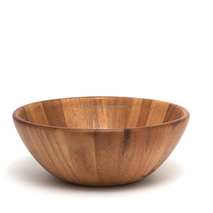 Bols de service en bois de qualité supérieure pour les collations de fruits à salade ou les aliments secs fabriqués à partir de bois de mangue ou d'acacia durable - Product Image 1