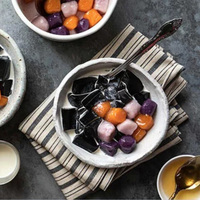 Suministro de fábrica OEM Etiqueta privada Black Grass Jelly Topping para té de burbujas Varios tamaños de embalaje disponibles