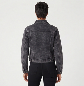 Manufacture <b>Denim</b> Crop <b>Jacket</b> Women's 100% Cotton Button Down Jeans Crop <b>Jackets</b> Ladies Turn Down Collar <b>Denim</b> Jean Crop Coat - Product Image 2