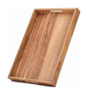 Plateau de petit-déjeuner en bois écologique, magnifiquement fabriqué à la main, avec finition polie, design multifonctionnel et charme moderne - Product Image 1