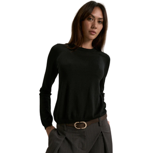 Top de Mujer de Lana Merino y Seda, Manga Larga, Ligero, Suave, Tejido, Capa Base, Casual, Elegante y a la Moda - Product Image 3