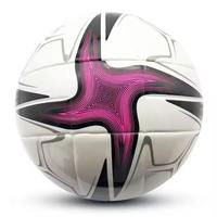 Ballons de football en cuir PU coloré et durable pour l'entraînement en salle, cousus à la machine, taille 3, modèle S-900, pour adultes, personnalisables, fabriqués au Pakistan