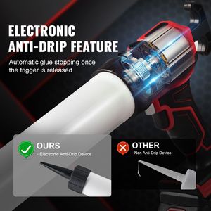 Pistola per Sigillante Elettrica a Batteria 20V, 20oz/600ml, con 4 Velocità Regolabili e Funzione Anti-Goccia - Product Image 3