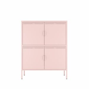 Carrello di Servizio Industriale in Stile Vintage per Casa e Cucina, Carrello Bar Mobile in Legno e Metallo con Vano Portaoggetti - Product Image 2