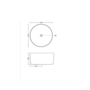 Exclusive rectangular wall hung ceramic wash basin 410x410x160mm glossy white floating bathroom sink with half pedestal - Product Image 4