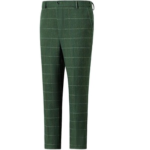 Pantalones de Vestir para Hombre, Diseño Nuevo, Ecológicos, de Lona, Casuales, de Invierno, de Pierna Ancha, Rectos, Transpirables, 100% Algodón, de Color Sólido - Product Image 1