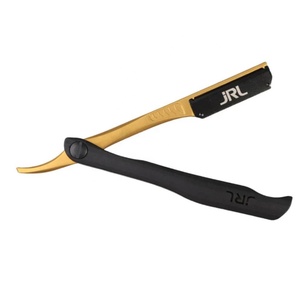 JRL Gold <b>Straight</b> <b>Razor</b> High Quality Shaving Tool Custom Logo Color Packing JRL Magnetic <b>Straight</b> <b>Razor</b> - Black/Gold - Product Image 2