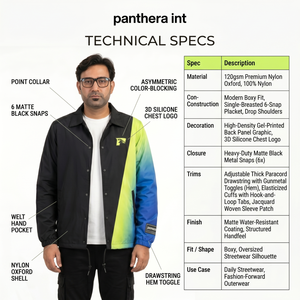 Blouson de coach universitaire surdimensionné en nylon personnalisé pour homme XS, coupe-vent imperméable style streetwear, impression graphique OEM, color block, vêtement d'extérieur - Product Image 5