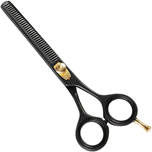 Tijeras de Entresacar Cabello de Acero Inoxidable de 6'' con Punta Ciega para Diestros, Uso en Salón de Belleza, Bajo MOQ, Logotipo Personalizado, Proveedor OEM - Product Image 1