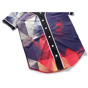 Camiseta de Béisbol Personalizada con Transferencia Térmica, Transpirable, Talla Grande, Manga Corta, Uniforme de Equipo OEM, Ropa Deportiva de Fábrica - Product Image 5