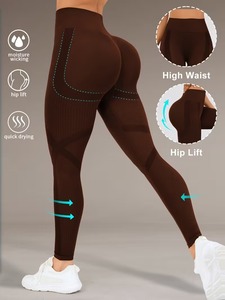 Premium Seamless Booty Sculpting Fitness <b>Tights</b> | Breathable Elastic Workout Leggings | Slim-Fit Athletic Sportswear Pants - Product Image 5