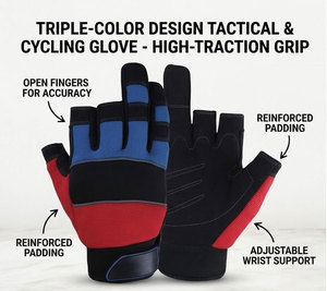 Guantes de Seguridad Industriales Resistentes, Reforzados con Amara, Resistentes a la Abrasión, de Cuero Sintético, Protección para Manos, Trabajo Mecánico - Product Image 3