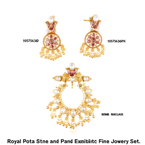 Royal Pota Stone and Pearl Pendant <b>Set</b> 10575636PK Exquisite Fine Jewelry <b>Set</b> - Product Image 2