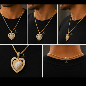 Custom Hip Hop Iced Out Heart Pendant 925 Sterling Silver with D Color VVS1 Moissanite Diamonds Luxury <b>Rapper</b> Jewelry Wholesale - Product Image 2