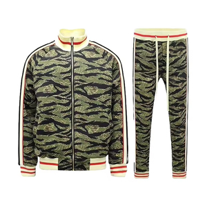High Quality Winter Solid Men's <b>Hoodies</b> Sweatshirt Sets Breathable <b>Lightweight</b> Polyester/Cotton Fleece Jogger Tracksuit Made - Product Image 1