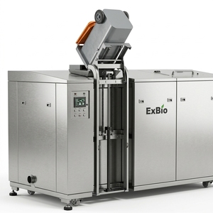 Exbio - Triturador de Residuos Alimentarios Industrial Ecológico y Altamente Inteligente, Máquina de Compostaje y Reciclaje con Capacidad de 2000 kg/día, Motor de Acero Inoxidable - Product Image 1