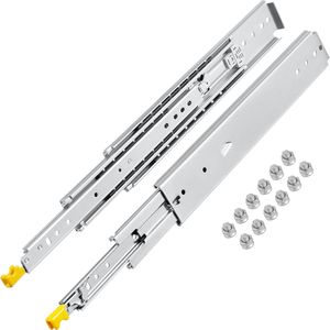 1 paio di vetrini per cassetti industriali In acciaio da 30 pollici per impieghi gravosi, capacità di 500 libbre, 3 volte con cuscinetto a sfere a prolunga - Product Image 1