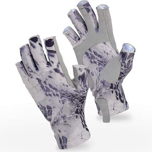 Gants de pêche personnalisés UPF50+ en Spandex pour le printemps et l'été, courts, demi-doigts, sans doigts, pour la navigation et la protection solaire - Product Image 6