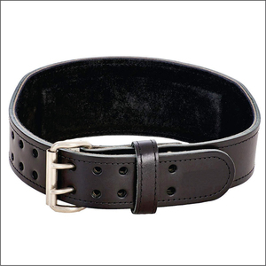Cinturón de Cuero para Levantamiento de Pesas, Ajustable, con Cierre de Hebilla, Unisex, para Entrenamiento de Fuerza, Equipo de Gimnasio - Product Image 2