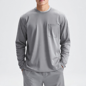 Sous-blouses d'infirmière personnalisées unisexes à manches longues en coton tricoté respirant et confortable pour hôpitaux - Product Image 2