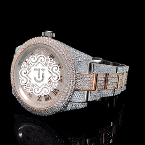 Reloj de Acero Inoxidable con Movimiento Mecánico y Diamantes de Moissanita Blancos Helados de la Mejor Calidad y Más Demandados para un Estilo de Vida Urbano - Product Image 2