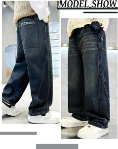 <b>Jeans</b> Factory Direct Sales Summer and Autumn Season New Loose Baggy Boys Trousers Casual Breathable Wear Men's Denim <b>Jeans</b> - Product Image 6