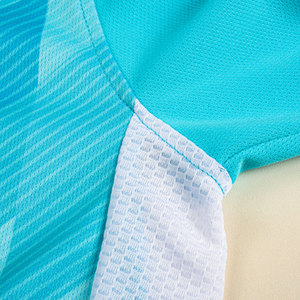 Ensemble de maillots de football bleus pour hommes, impression par sublimation, polyester respirant, uniforme sportif, shorts, vêtements d'équipe pour adultes - Product Image 5