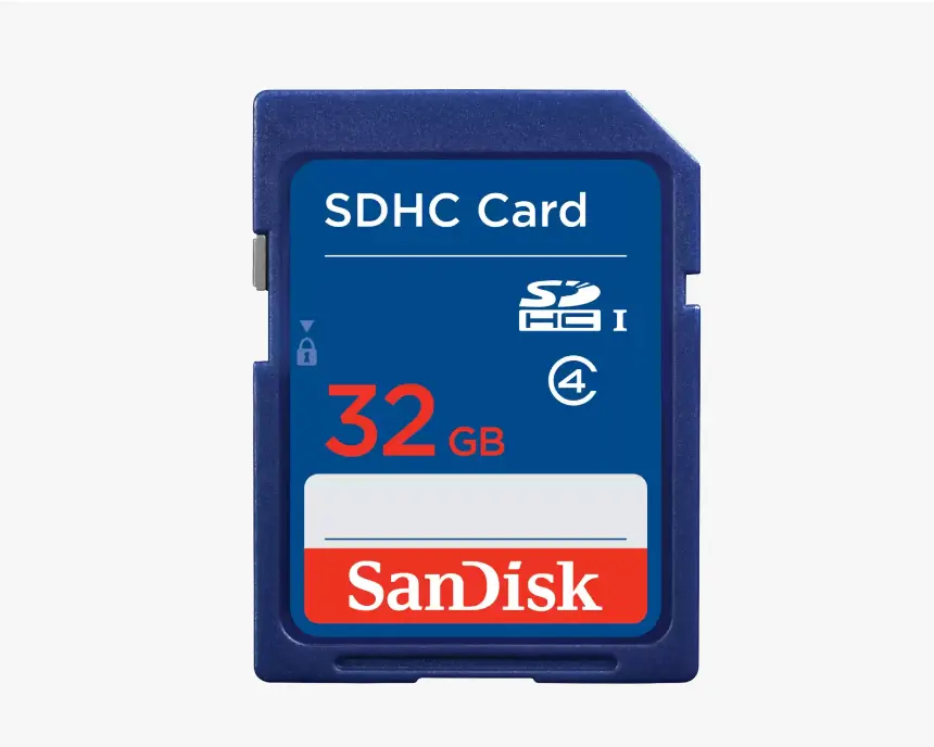 Full capacity Sandisk sd card C4 32GB 64GB 128GB Blue color