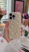 Coques de téléphone en acier inoxydable perlé, imprimées en relief, style bohème indien, accessoires de mode faits à la main, pour soirées, dernières tendances