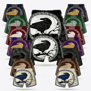Shorts de boxe pour hommes, multi-usages, arts martiaux, entraînement, tissu satiné, rétro, Muay Thai, sur mesure, design personnalisé, unisexe - Product Image 1