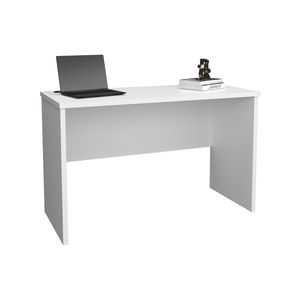 Malibu 47\" Wide Modern Simple White Computer <b>Desk</b> for Home Office <b>Bedroom</b> Living Room or Dining Table Use - Product Image 6