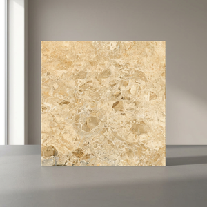 Azulejos de Porcelana Pulida para Piso, Estilo Mármol Crema Glamour, 600x600mm, Mate, Tipo Ladrillo Refractario, Adhesivo para Azulejos de Piscina - Product Image 5