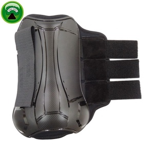Overreach Black TPU Cover Hind Dressage Horse <b>Boot</b> - Product Image 2