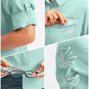 Camisetas de Pesca de la Mejor Calidad para Hombre, con Cuello y Capucha, Transpirables, Elegantes y Amigables con la Piel, Camisetas de Pesca para Mujer - Product Image 4