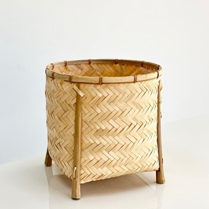 Combo planter <b>basket</b> stand cheap price garden accessory decorative bamboo weave <b>plant</b> pedestal stands - Product Image 5
