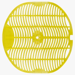 Orange <b>Plastic</b> Urinal Screen with Anti-Blocking Design for Drain Protection - Product Image 2