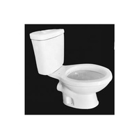 WC monobloc carré européen de qualité supérieure, design moderne, prix abordable, en céramique, pour salle de bain, à poser au sol, avec réservoir encastré