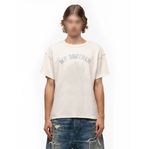 เสื้อยืดผู้ชายผ้าซักแบบกรดเสื้อแขนสั้นสำหรับใส่ในสำนักงานแบบลำลองดีไซน์ทันสมัยผ้าระบายอากาศได้ดีใส่สบาย - Product Image 1