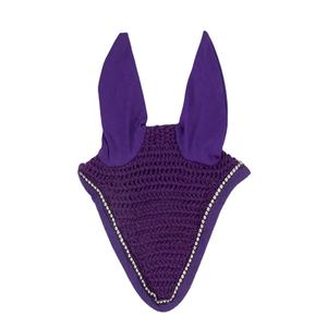 Voile anti-mouches pour chevaux avec bonnet d'oreilles en polyester, emballage et marque personnalisables, plusieurs tailles - Product Image 1