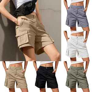 Shorts Cargo para Mujer de Diseño Moderno Premium, Transpirables, Impermeables, de Secado Rápido, con Logotipo Personalizado, Corte Holgado, Estilo de Moda para Toda Temporada - Product Image 3