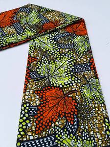 Tissu en coton imprimé africain style Sierra Leone, motifs vifs pour vêtements, artisanat et pagne de marché - Product Image 5