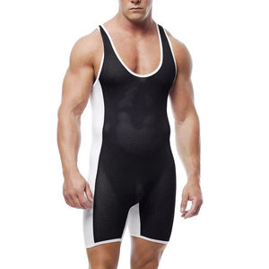 เสื้อกล้ามสำหรับนักมวยปล้ำผู้ใหญ่ คุณภาพสูงระดับมืออาชีพ ระบายอากาศได้ดี เป็นมิตรกับสิ่งแวดล้อม แห้งเร็ว ผลิตจากผ้าสแปนเด็กซ์/โพลีเอสเตอร์ กระชับพอดีตัว ปรับแต่งได้ - Product Image 5