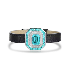 High Quality 18K Gold Plated Silver <b>Bracelet</b> with Lab Grown Emerald Cut Diamond VS-VVS Clarity Luxury Everyday Wear - Product Image 6
