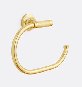 Anillo para toalla de baño de latón en tendencia, chapado en latón. También se utiliza junto al lavabo. Latón, cobre y níquel personalizados con acabado metálico. - Product Image 4