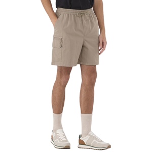 Shorts cargo confortables en coton peigné noir pour homme, avec fermeture éclair, motif uni, respirants, séchage rapide, pour entraînement, décontractés, streetwear - Product Image 5