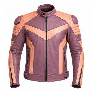 2027 Latest Style Custom Motorcycle Leather Race <b>Jacket</b> for Racing Bikers High Street Style Stand Canvas Motor <b>Bike</b> <b>Jackets</b> - Product Image 5